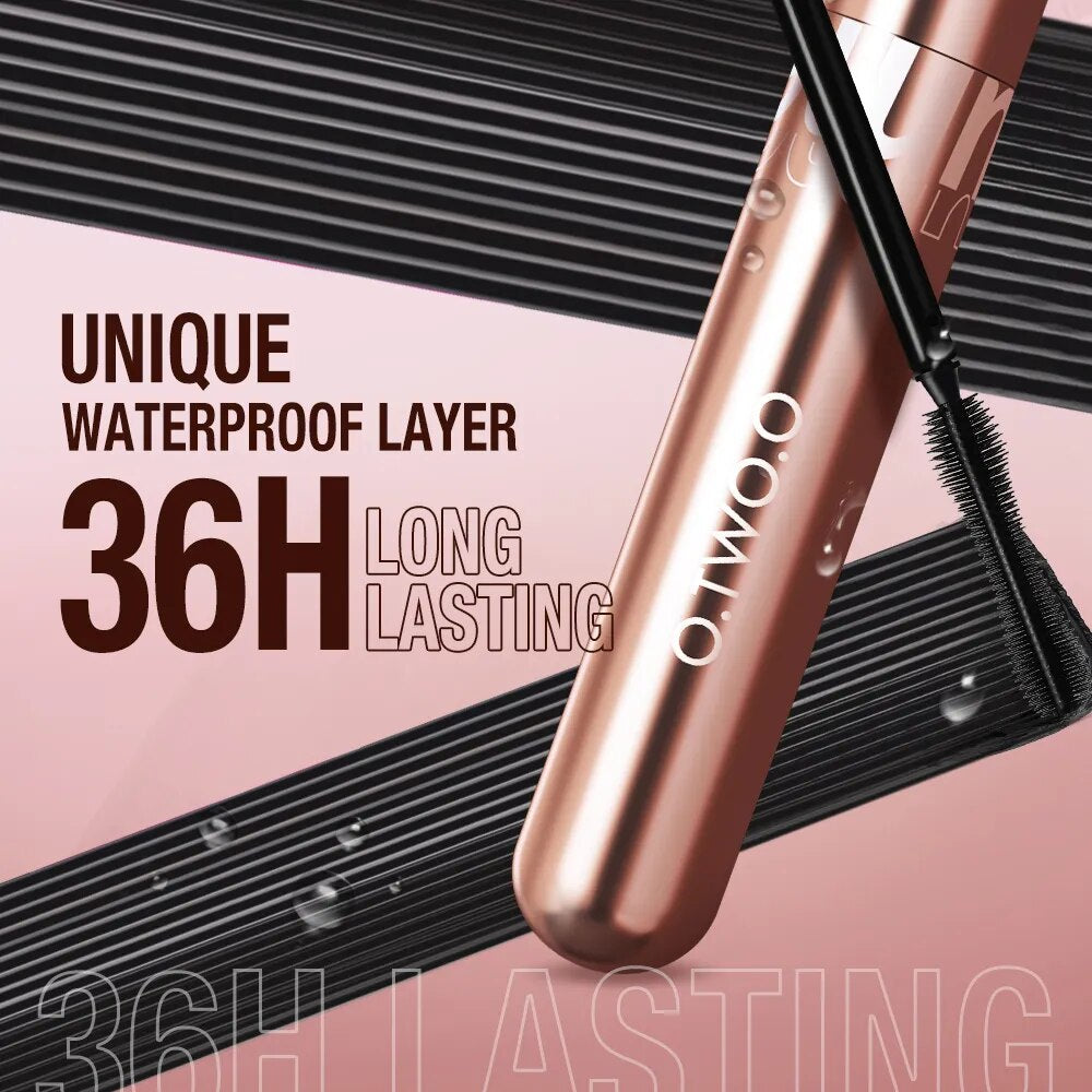 Mascara Waterproof 4D Silk Fiber Curling Volume Lashes Thick Lengthening Nourish Eyelash Extension High Quality Makeup